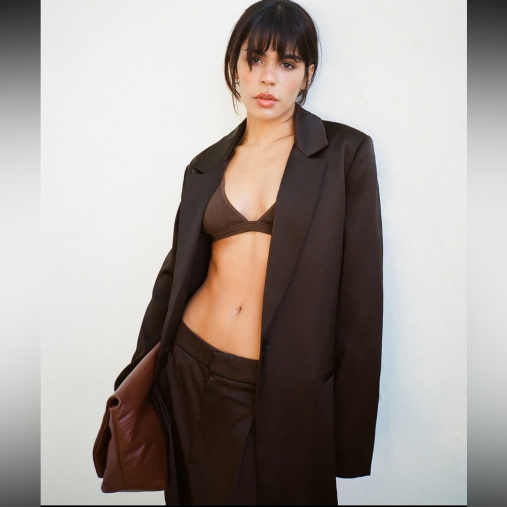 Zara Satin Effect Blazer